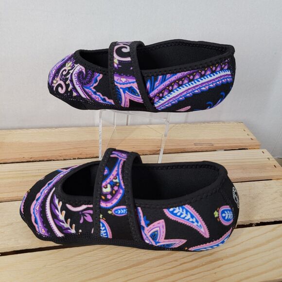 Nufoot Mary Jane Stretch Indoor Non Slip Slippers - Size Medium - Picture 2 of 6